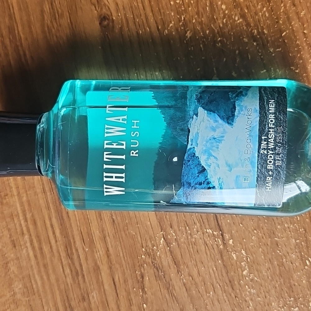 Bath & Body Works WHITEWATER RUSH 2 in 1 Hair & Body Wash for Men 10 fl oz 295mL